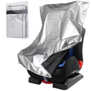 Universal Baby Car Seat Sun Shade Cover UV Protection Heat Shield Silver 39x30in